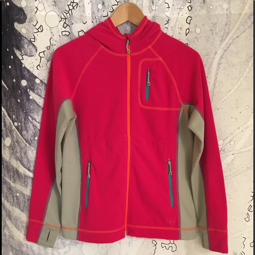 REI Girl’s Jaya fleece hoodie jacket L (14/16)
